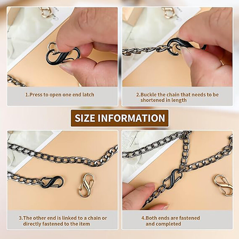 10/5Pcs Zipper Locks Zipper Pull Replacement Zipper Clips Anti Theft Double Opening Purse Lock for Backpacks Luggage