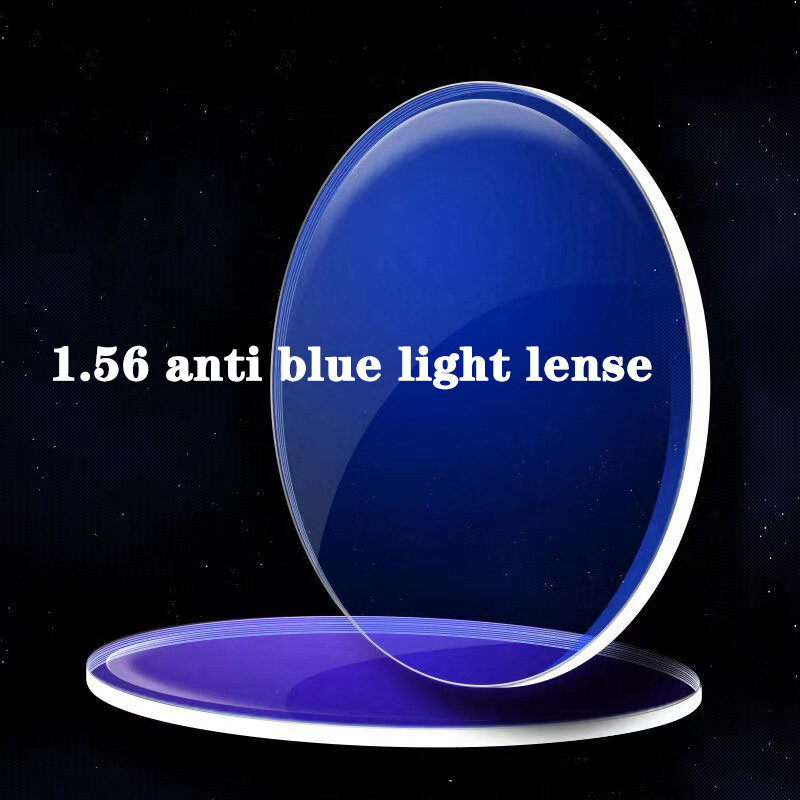 1.56 óculos de óculos de luz anti-azul asférico lentes prescrição miopia óculos de óculos ópticos lentes de óculos