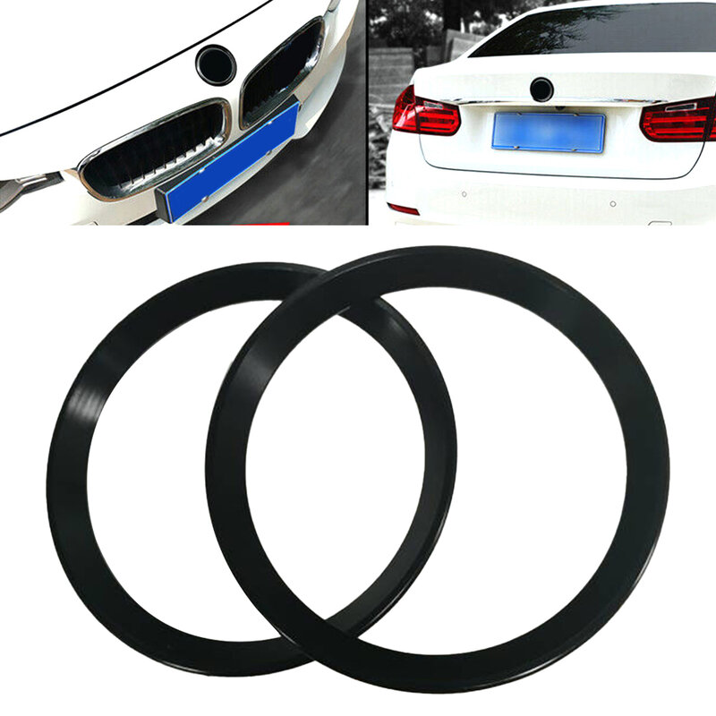 Glosss Logo traseiro dianteiro preto, anel suspenso para BMW Série 3, Série 82, MS Sss74, Mmssssssssssssssss