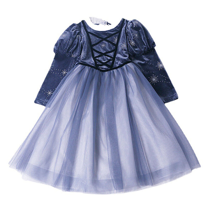 Disney-vestido de princesa Frozen Aisha para niña, ropa de Anna para fiesta de graduación, versión coreana, Invierno