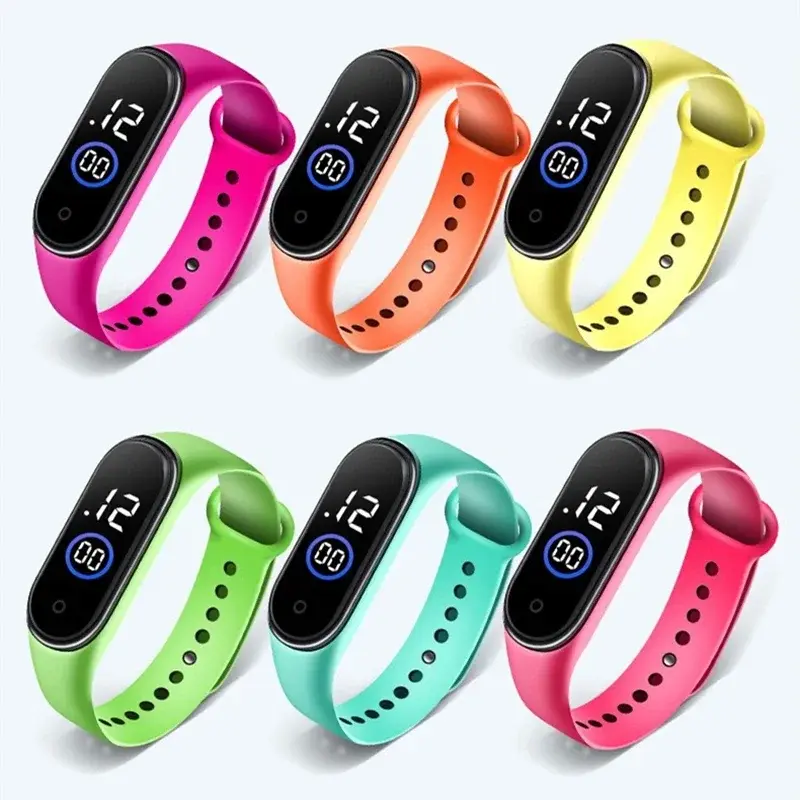 Mode Sport Uhr für Kinder Kinder Wasserdichte Led Digital Uhr Ultra-licht Silikon Strap Teen Jungen Mädchen Armbanduhr Unisex