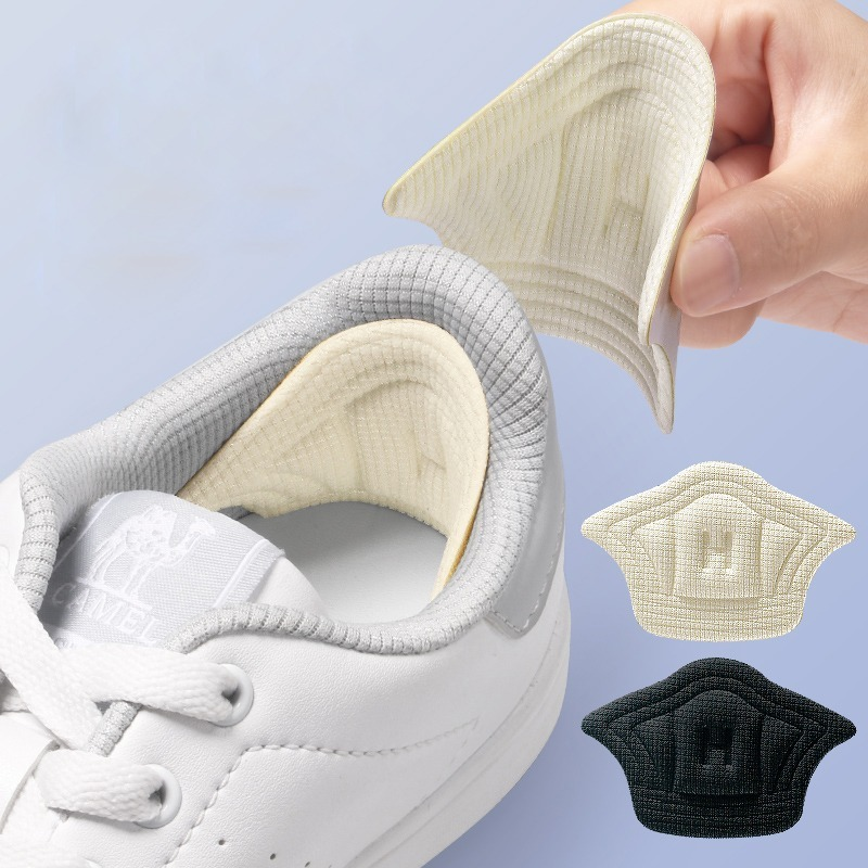2 pezzi solette di dimensioni regolabili Patch cuscinetti per tallone scarpe Anti-usura piedi Pad Sneaker tallone Anti Blister protezione per attrito cuscinetti posteriori