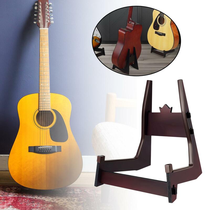 Electric Guitar Stand, Cello Support Holder, Detachable Wooden Cello Stand, with Rubber protection for Music Instrument