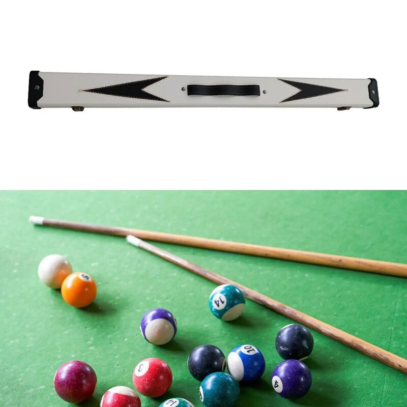 Billiard Pool Cue Case Container Snooker Pool Cue Box Billiard Stick Carrier for 1/2 Billiard Cue Accessories Beginner Traveling