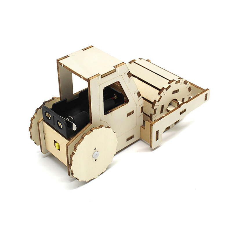 Diy brinquedos de madeira modelo de rolo de estrada para crianças brinquedo presente estudante ciência projeto experimental kit