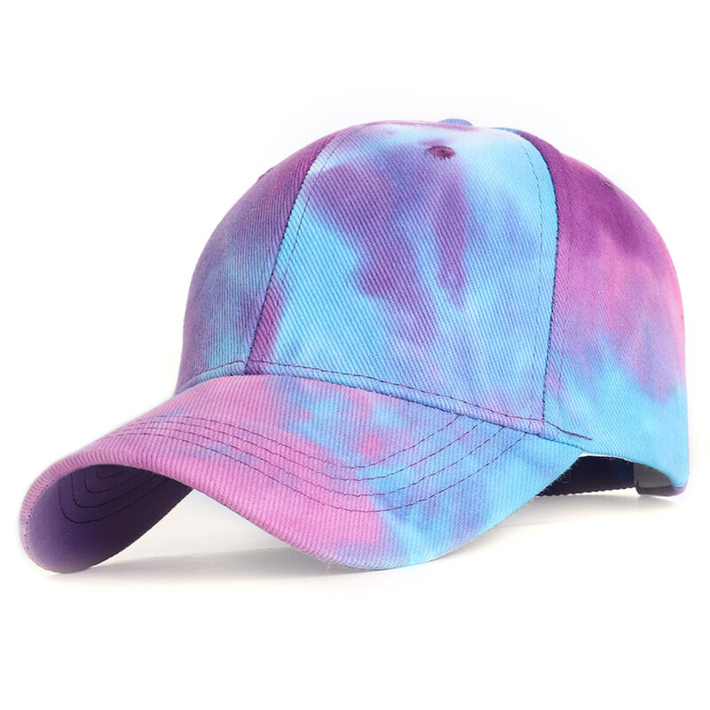 หมวกเบสบอลย้อมสีแบบทันสมัยหมวกสำหรับทุกเพศหมวกผ้าฝ้ายพ่อหมวกกีฬาป้องกันแสงแดดหมวกติดด้านหลัง