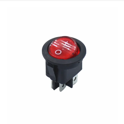Interruptor de botón basculante redondo KCD1, encendido/apagado, 2/3/4 Pines, 2/3 velocidades con LED, 12V, 24V/6A, 250V/10A, 125V, 20MM