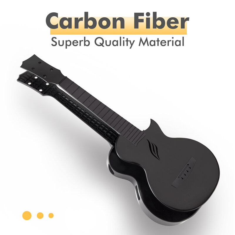 Enya NOVA U-Ukelele de fibra de carbono para principiantes, Kit de cuerda, Mini Guitarra hawaiana con funda, correa, instrumentos de estilo de dedo