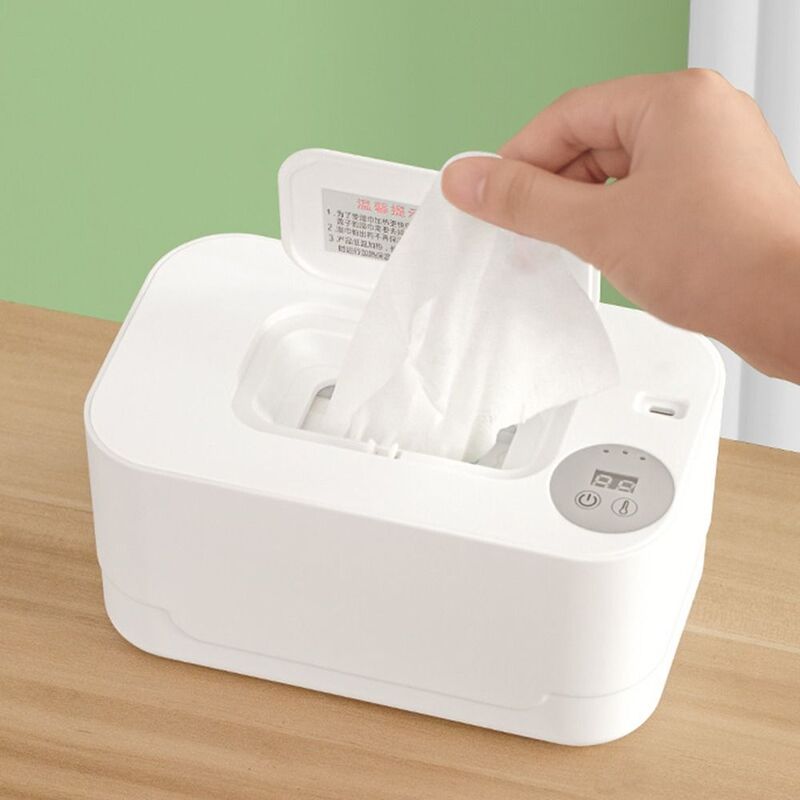 Termostato USB para toallitas húmedas para bebés, caja de calefacción para mantener la temperatura caliente, resistente a los arañazos