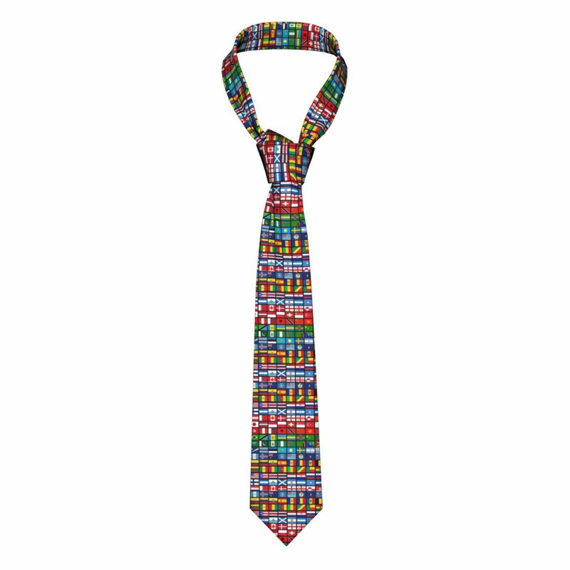 Formal More Then 90 Flags Of The Countries Of The World Neck Tie for Wedding Custom Men Neckties
