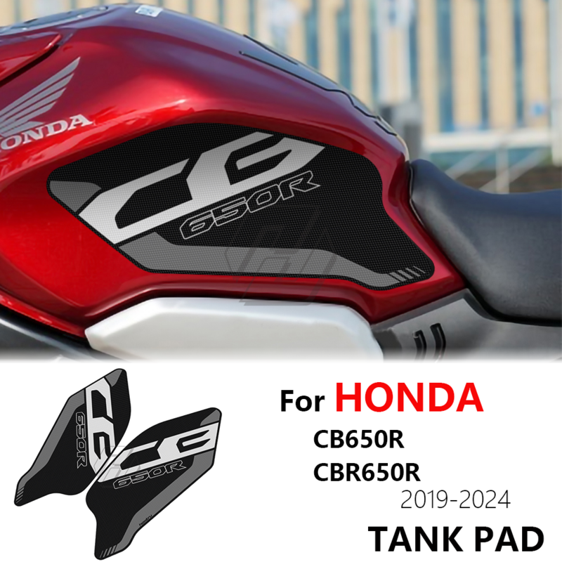 Voor Honda Cb650r Cbr650r 2019-2024 Tank Grip Traction Pad Side Tank Pad Bescherming Knie Grip Mat Tank Rubber Sticker