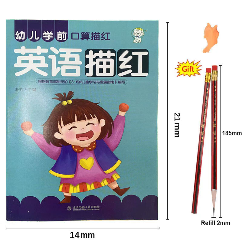 Nóng SaleEnglish Xúc Cuốn Sách Viết Học Tiếng Anh Thì Cho Kid Trẻ Em Mẫu Giáo Bài Tập Thư Pháp Thực Hành Sách Libros
