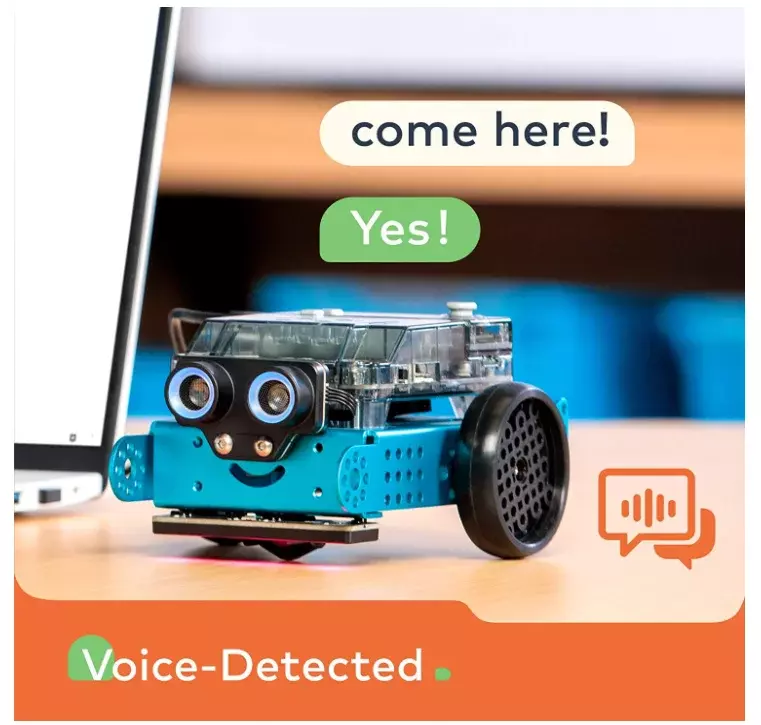 Mbot2หุ่นยนต์เข้ารหัสนีโอสำหรับเด็กการเขียนโปรแกรมแบบเกาและงูเหลือมหุ่นยนต์โลหะรองรับเทคโนโลยี AI