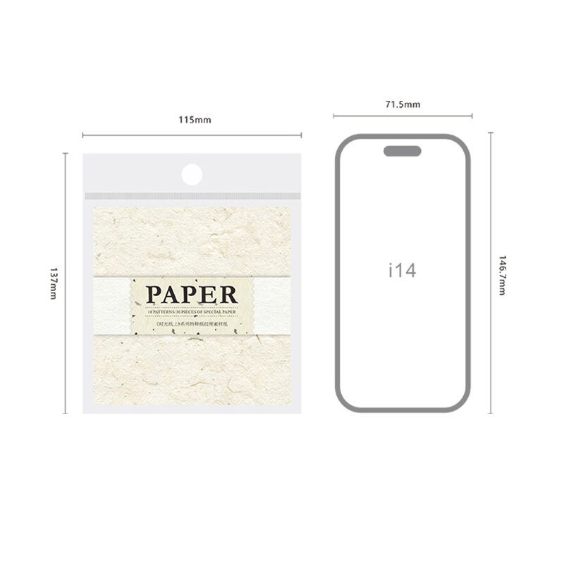 30 sztuk papierowy materiał papier teksturowane literackie dno cętkowany cień odręczny podręcznik wiadomości do wycinka 115*137mm