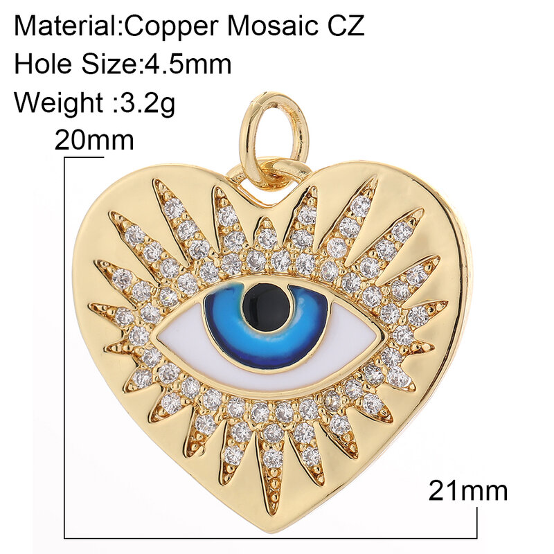 Pendentif œil d'horus en acier inoxydable pour femme, breloque classique turque mauvais yeux bleus, chaîne, cadeau de fête