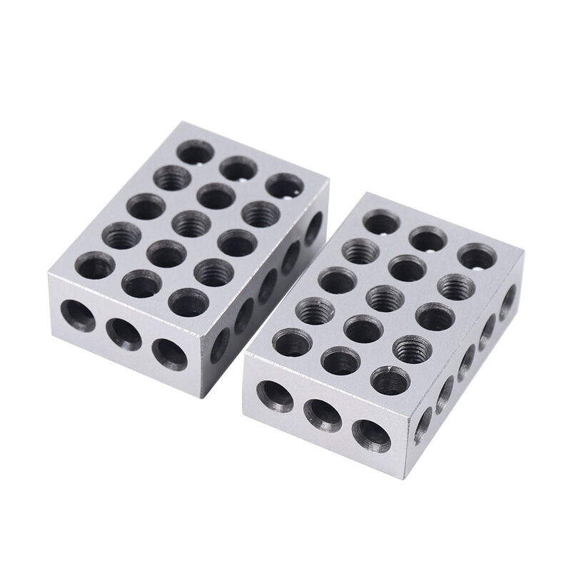 Blocos de Hinist do moinho combinado ajustado, 5 combinado, 1-2-3 blocos, 123 23 furos, 0,0001"