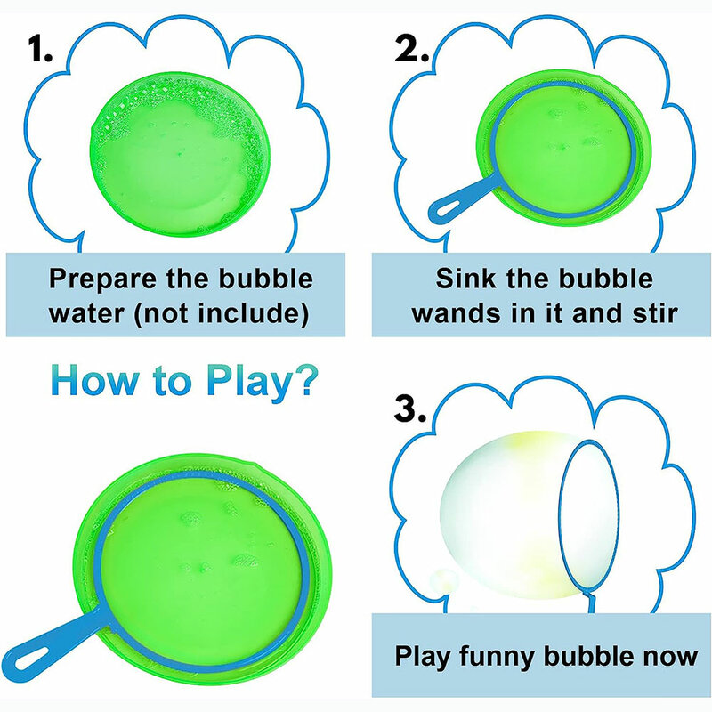 Herramientas de soplado de burbujas de jabón para niños, juego de palos de burbujas de jabón, juguetes de soplado de burbujas al aire libre, Juguetes Divertidos, juguetes interactivos familiares, 3/7 piezas
