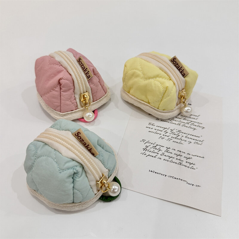 Portable Earphone Bags for Women Mini Colorful Storage Bag Case Anti-fall Soft Cute Versatile Bluetooth Charging Box Cover