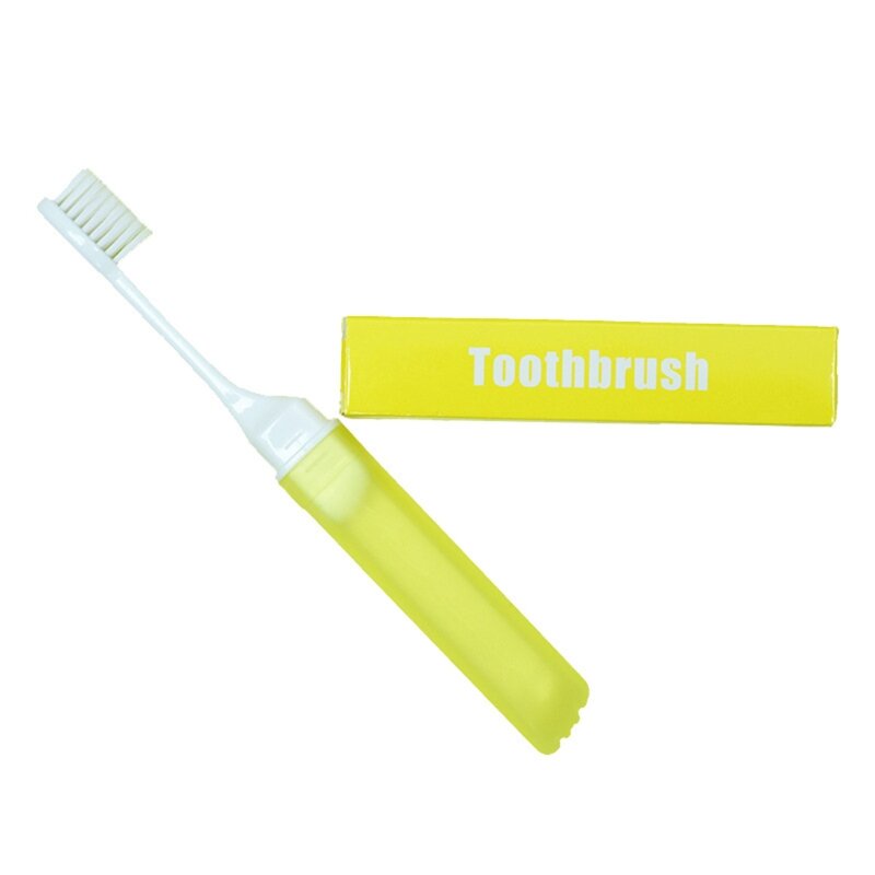 Y1uf portátil dobrável escova dentes viagem conjunto escova para ferramenta criativa limpeza dentes