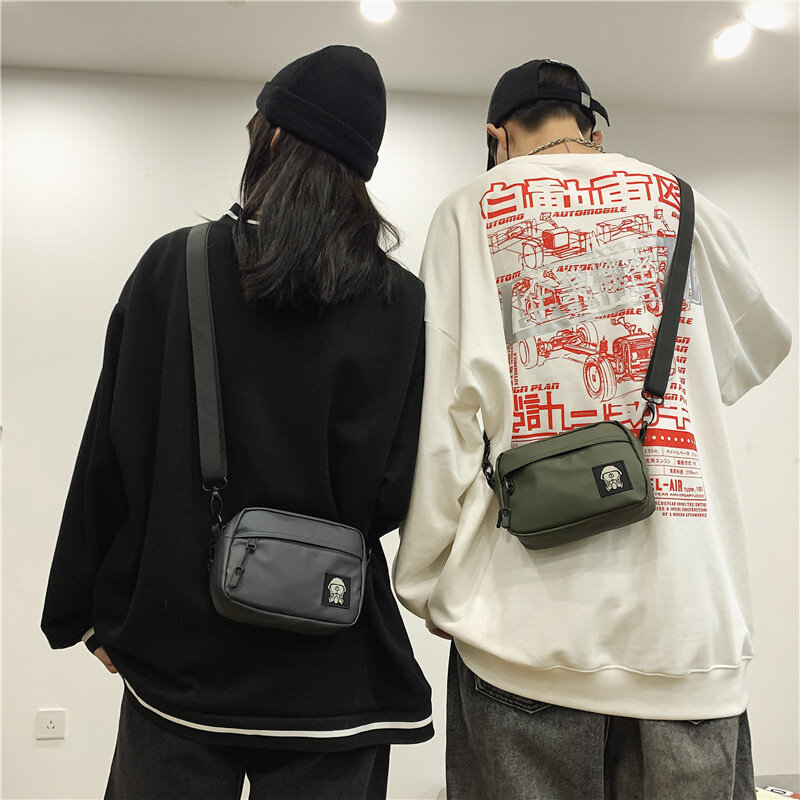 Borsa a tracolla monospalla di nuova moda borsa piccola da uomo e da donna coreana borsa da appendere multifunzionale con cintura borsa per cellulare