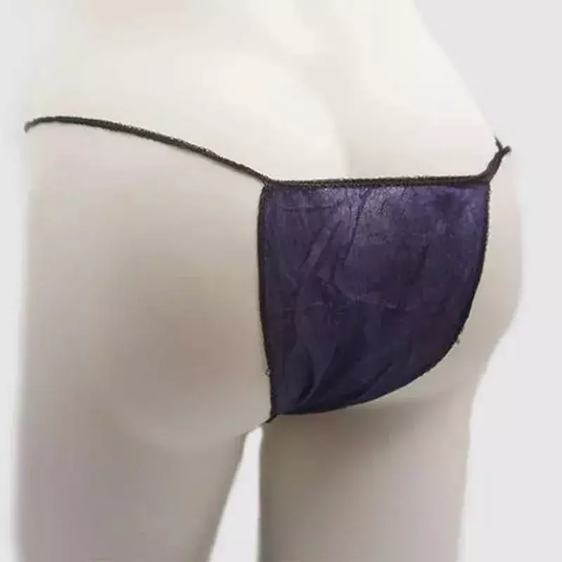 Black Travel Sweat Steam Sauna Breathable Disposable G-string Panties Underwear T-back Saloon Spa Underwear Women Underwear