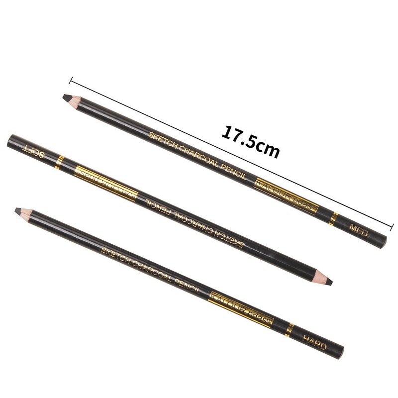 Набор KALOUR цветные Угольные карандаши, профессиональный набор для рисования с пастельным мелом, 6/12 шт.