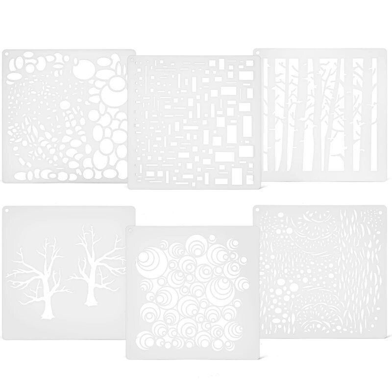 6 Pcs Pet Painting Tools Templates Drawing Tree Stencil Aldult Stencils for Yesweety The
