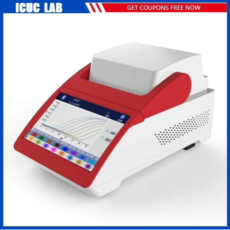 Mini máquina de prueba de PCR cicler térmico en tiempo Real, Fluorescencia cuantitativa portátil, Q160, 16 pozos x 0,1 ml