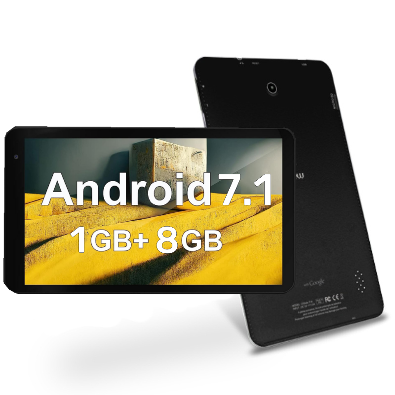 Tableta PC con Android 7,1, 7 pulgadas, D714, DDR, 1GB de RAM, 8GB de ROM, RK3126, CortexTM A7, cámara Dual, Quad Core