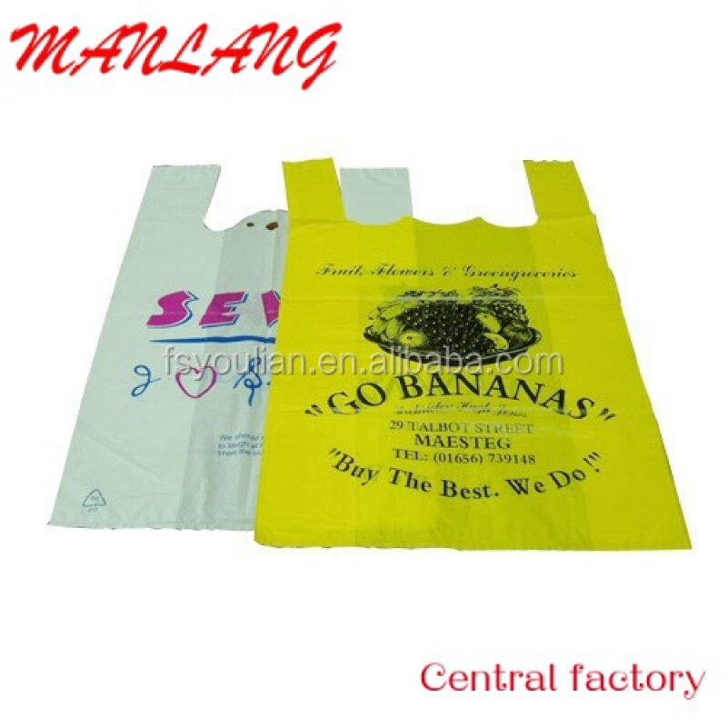 Fornitore di sacchetti di plastica per la spesa di magliette laminate trasparenti