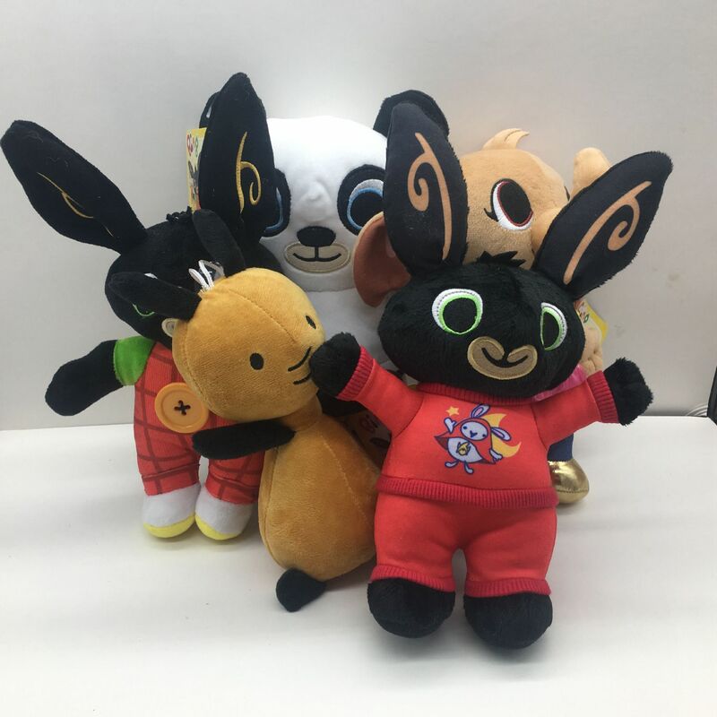 Bing Bunny Plüschtiere Vorschule Animation treffen Bing und Frinds Elefant Panda Bär Stofftier Puppe für Kinder Weihnachts geschenk