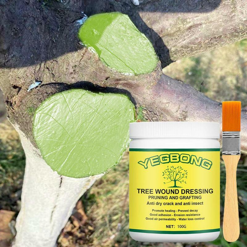 Tree Grafting Paste Tree Wound Healing Sealant Pruning Compound Sealer With Brush Waterproof Sealant Glue Adhesion Promoter