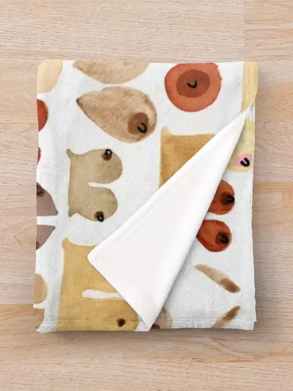 Boob Love | Original Breast Watercolor Design Throw Blanket For Sofa Thin decorative Thermal Blankets