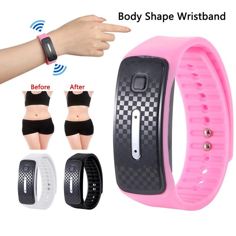 Ultrasonic Body Shape Wristband Smart Magnetic Lymphatic Detox Bracelet Heart Rate Fitness Pedometer Wristbands