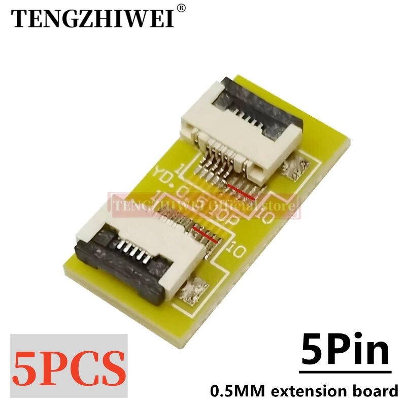 5PCS FFC/FPC extension board 0.5MM to 0.5MM 5P adapter board
