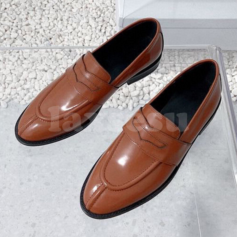 Female Casual Shoes Spring Autumn 2023 New Real Leather Upper Solid Color Round Head Flat Shoes Simplicity Versatile Loafers