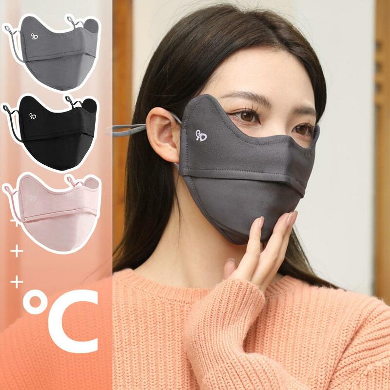 Masque facial anti-UV pour cyclisme, protection solaire d'été, respirant, pour randonnée en plein air, conduite, ajustable, 1 pièce