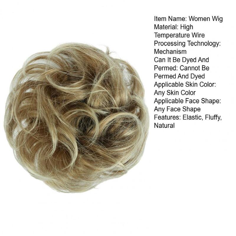 2 pz 22cm donne Bun parrucca Scrunchie elastico soffice fibra naturale disordinato Tousled Updo estensione dei capelli sintetici parrucchino cravatta per capelli