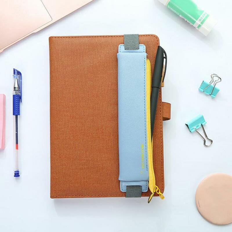 Multi-use Kulit Imitasi Gesper Kecil Kotak Pensil Buku Perlengkapan Sekolah