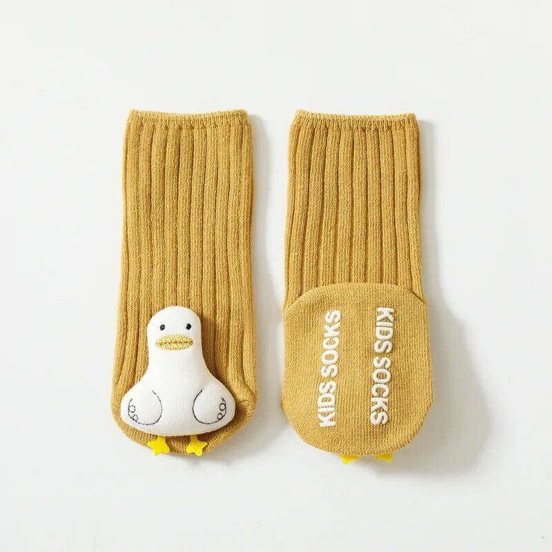 Four Seasons Wearable Cartoon Silicone Slip Resistant Baby Socks Children Anti-Skid Floor Stocking 0-5Y Girl Boy Cute Unisex
