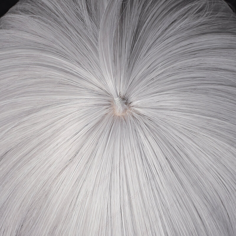 Anime Bestatter Cosplay Perücke 90cm lange silberne graue Perücken hitze beständige synthetische Haare Halloween Party