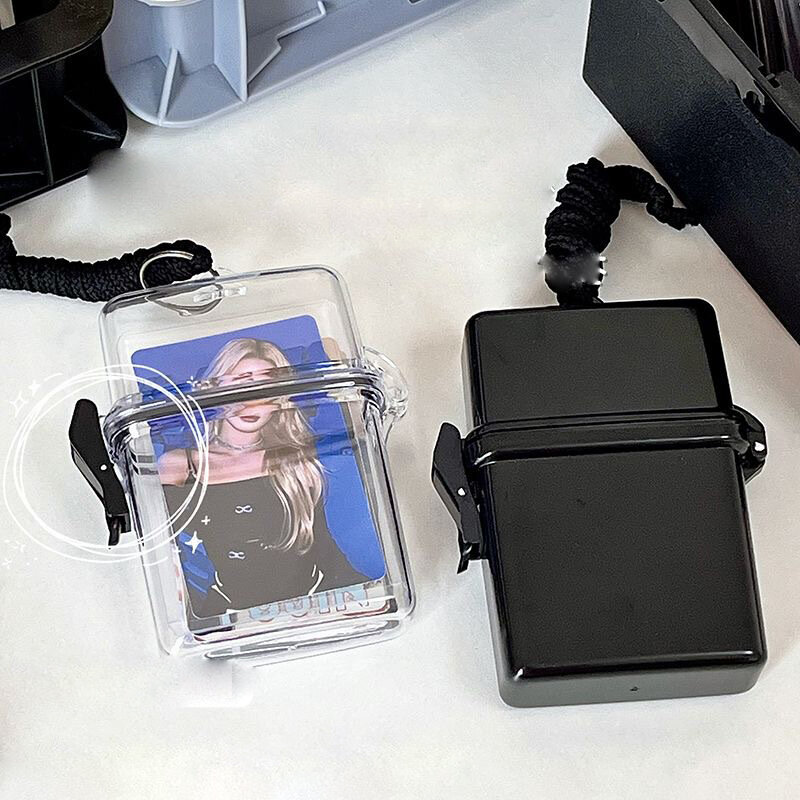 Schowek na fotokarty Kpop Idol pudełka na fotokartka Kawaii etui na Album pojemnik przenośny schowek na karty