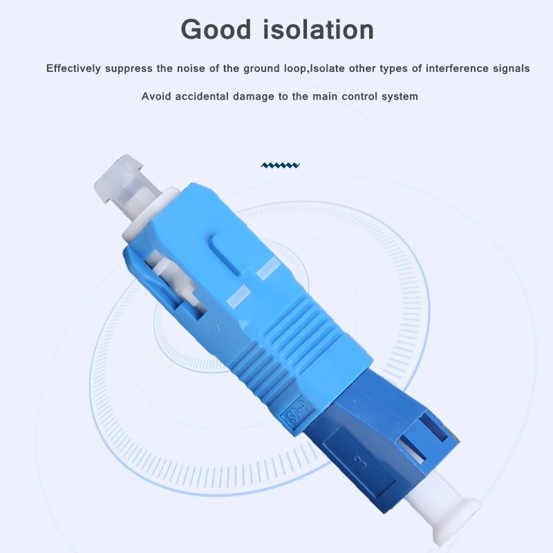 B0KA Single Mode SC Male to LC Female Hybrid Optical Fiber Adapter Connector for Optical Power Meter Accessories