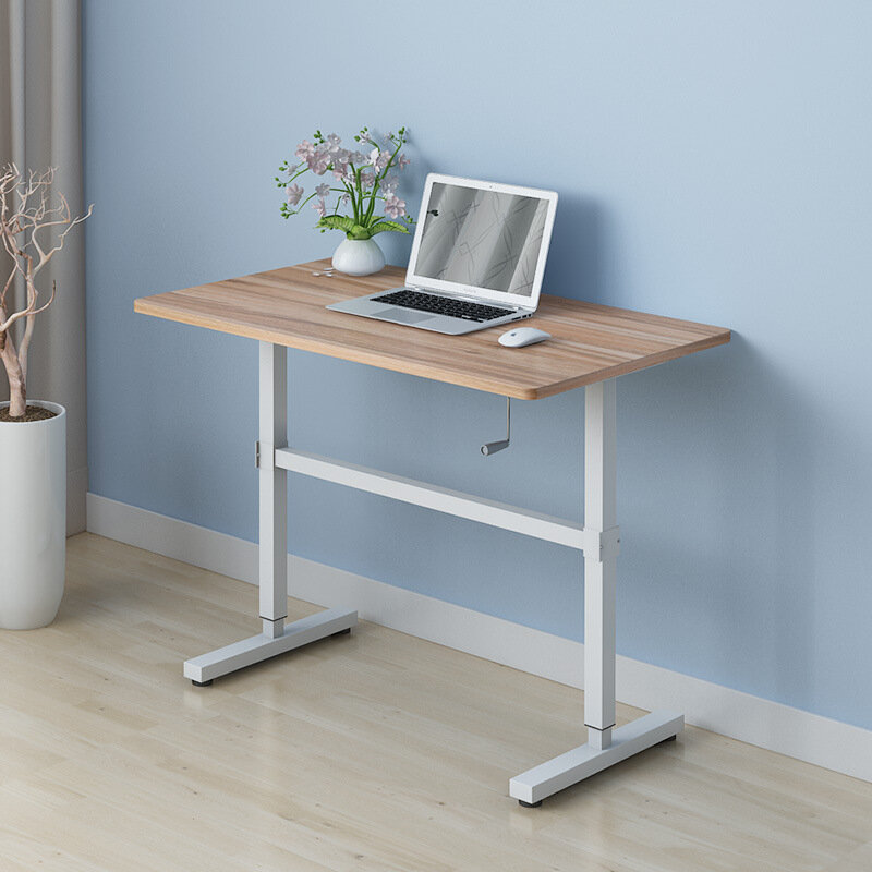 Regulowany podnośnik ręczny ergonomia, proste biurowe biurko komputerowe na zewnątrz, łóżko, Laptop, podnoszone, stojące biurko,