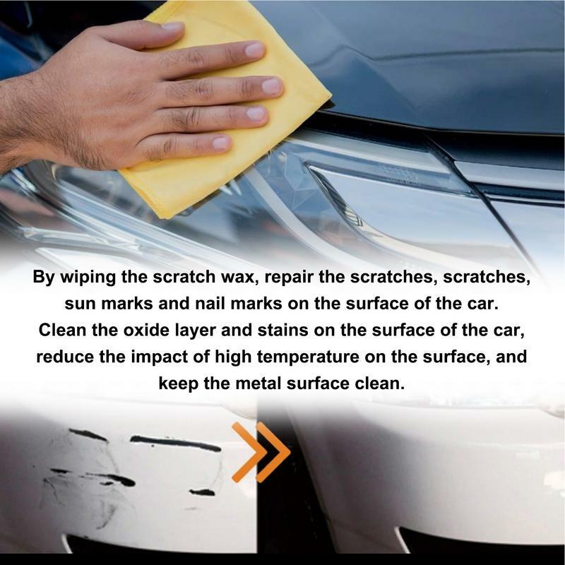 Kit profesional de reparación de arañazos de coche, removedor de arañazos de coche, toalla de cera de pulido y esponja incluida, compuesto de frotamiento para reparación