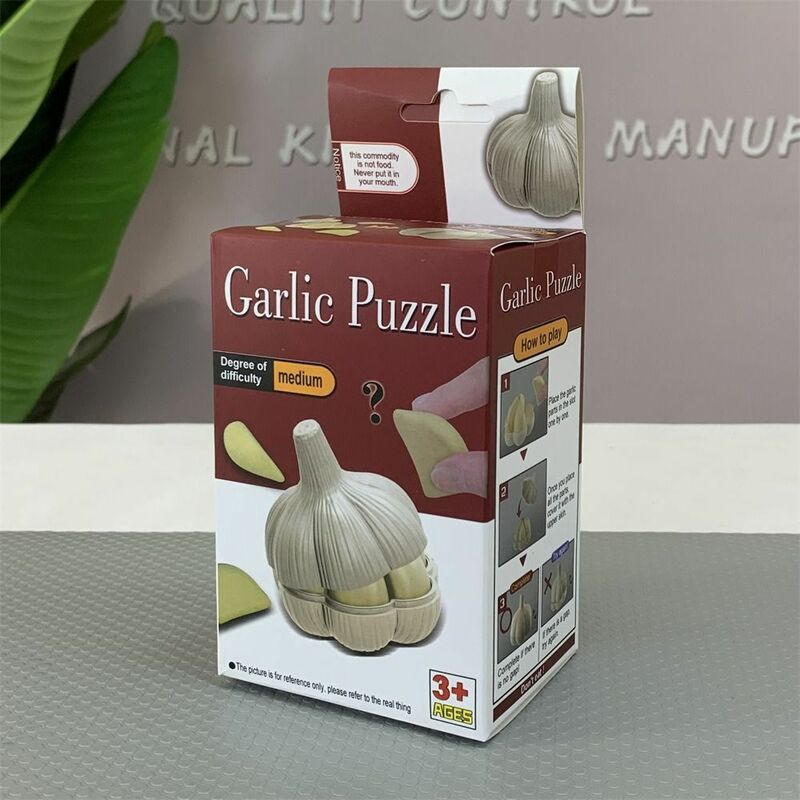 Sensory Toys Garlic Puzzle Toys Early Educational Cognition 3D Simulation Garlic Model Jigsaw Intelligence Children