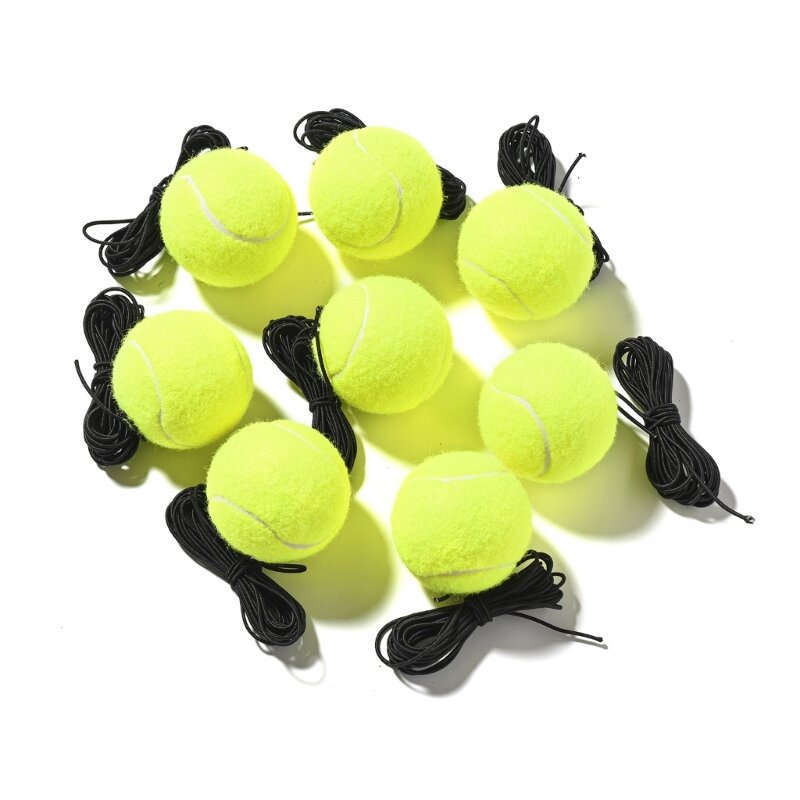 2-delige tennistrainingsbal met touwtje voor tennistrainer-training voor één speler
