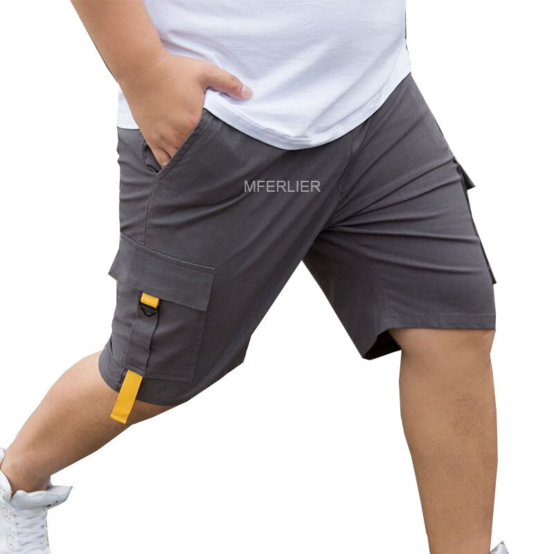 Verão 7xl 140kg oversize shorts homens 5xl 6xl estilo fino grande tamanho elástico cintura solta shorts