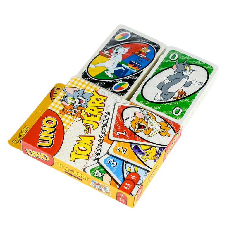 UNO No Mercy Sanrio Tom and Jerry Stitch and   Board Game Anime Cartoon Kawaii Figure  Family Funny Entertainment Cards Game