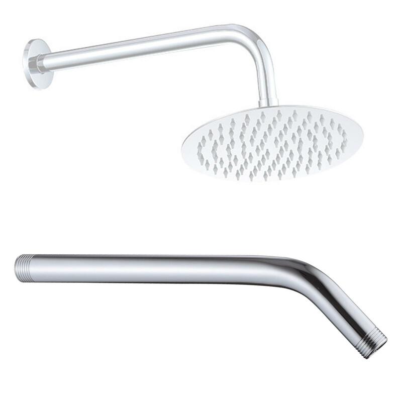 Brazo de ducha de pared fácil de instalar, boquilla de ducha duradera, accesorio de salida de agua
